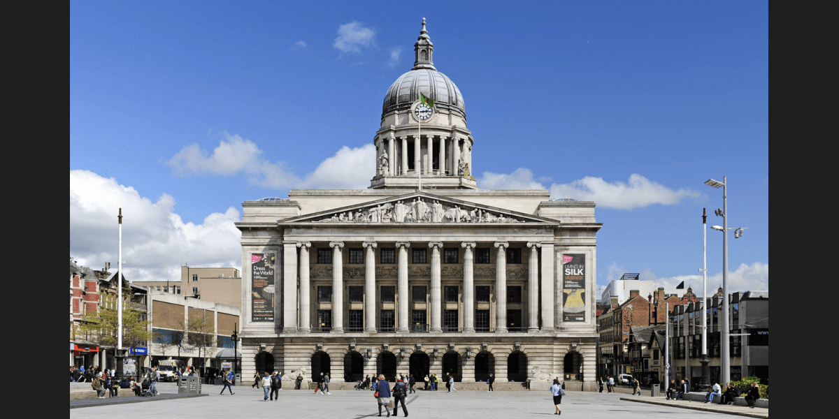 Nottingham Council House overlooking Old Market Square